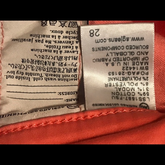 AG Orange Prima Crop Cigarette Jeans - Picture 5 of 5